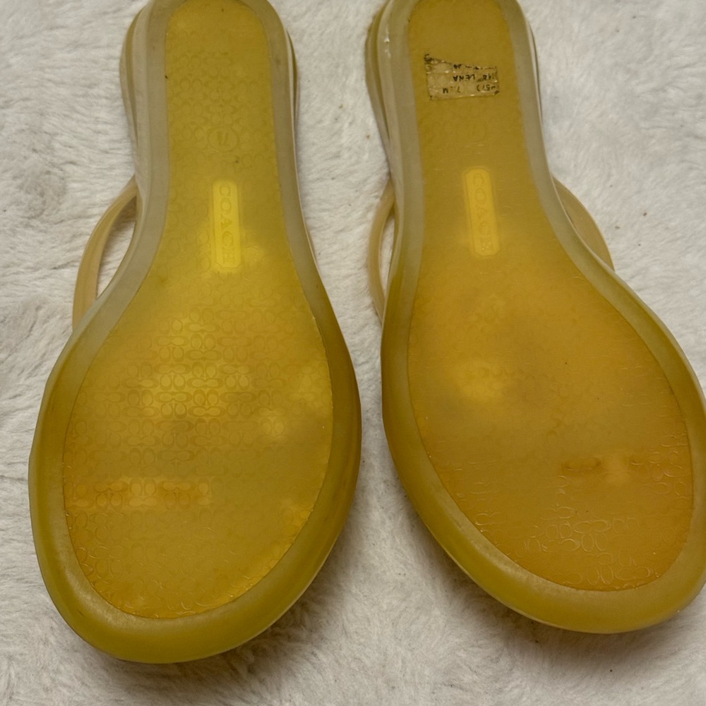 Coach Madlena Jelly Sandals with Silver and Multicolor Accents - Picture 4 of 6